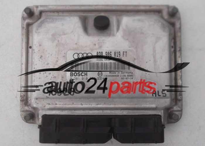 KOMPUTER STEROWNIK SILNIKA AUDI A3 1.9 TDI, BOSCH 0 281 010 981, 0281010981, 038 906 019 FT, 038906019FT - PLUG&PLAY