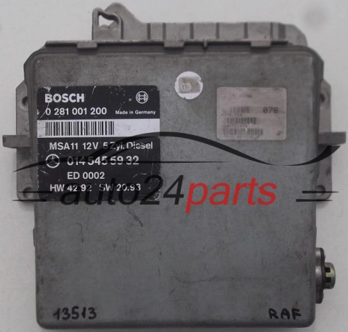 KOMPUTER STEROWNIK SILNIKA MERCEDES C KLASA W202 BOSCH 0 281 001 200, 0281001200, 014 545 59 32, 0145455932
