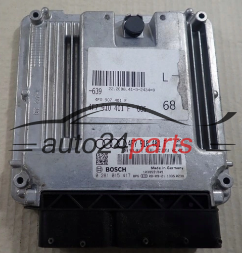 KOMPUTER STEROWNIK SILNIKA AUDI BOSCH 0 281 015 417, 0281015417, 4F7910401F, EDC17CP14