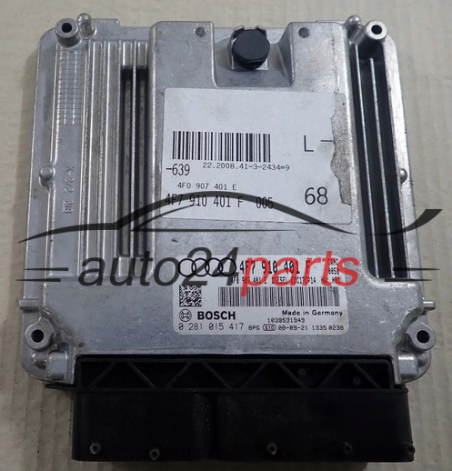 KOMPUTER STEROWNIK SILNIKA AUDI BOSCH 0 281 015 417, 0281015417, 4F7910401F, EDC17CP14