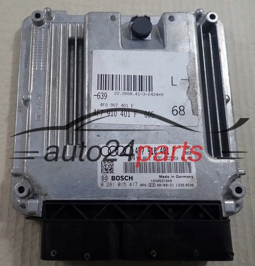 KOMPUTER STEROWNIK SILNIKA AUDI BOSCH 0 281 015 417, 0281015417, 4F7910401F, EDC17CP14