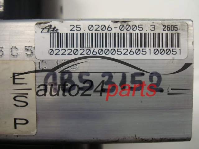 ABS POMPA I STEROWNIK JEEP GRAND CHEROKEE 4.7 P52089351AF, ATE 25.0206-0176.4, 25020601764, 25.0206-0005.3, 25020600053, 25.0925-4303.3, 25092543033