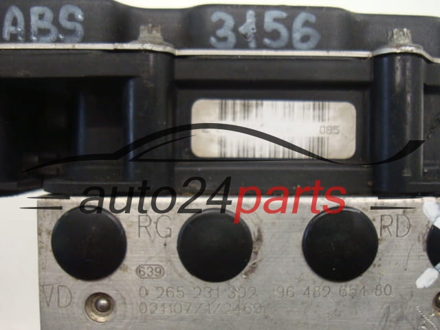 ABS POMPA I STEROWNIK CITROEN PEUGEOT BOSCH 0 265 231 302, 0265231302, 9648265480, 0265800301