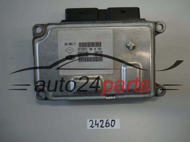 KOMPUTER STEROWNIK SILNIKA RENAULT TWINGO CLIO 1.2 MAGNETI MARELLI IAW 5NR2.T1, IAW5NR2T1, 8200181482, 16481134, 8200254484, 16514734