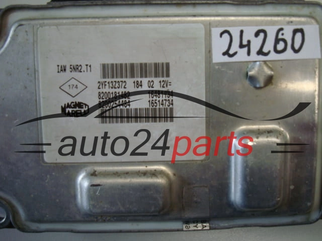 KOMPUTER STEROWNIK SILNIKA RENAULT TWINGO CLIO 1.2 MAGNETI MARELLI IAW 5NR2.T1, IAW5NR2T1, 8200181482, 16481134, 8200254484, 16514734