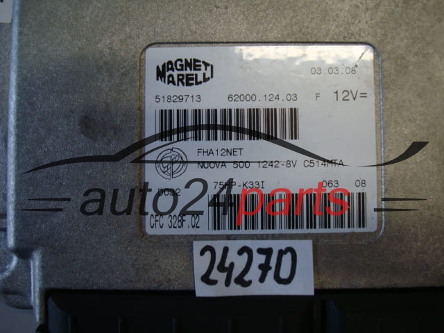 STEROWNIK SKRZYNI AUTOMATYCZNEJ FIAT 500 MAGNETI MARELLI CFC 328F.02, CFC328F02, 51829713