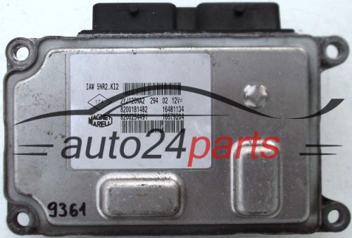 KOMPUTER STEROWNIK SILNIKA RENAULT CLIO 1.2 IAW 5NR2.KI2, IAW5NR2KI2, 8200181482, 16481134, 8200254491, 16579204