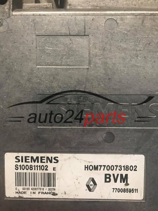 KOMPUTER STEROWNIK SILNIKA RENAULT S100811102E, HOM7700731802, 7700731802