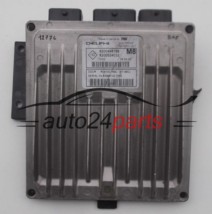 KOMPUTER STEROWNIK SILNIKA RENAULT CLIO 1.5 DCI Delphi R0410C169C, 8200498188, 8200524032