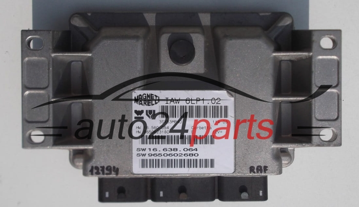 KOMPUTER STEROWNIK SILNIKA PEUGEOT 307 IAW6LP1.02, IAW6LP102, 16638064, 9650602680