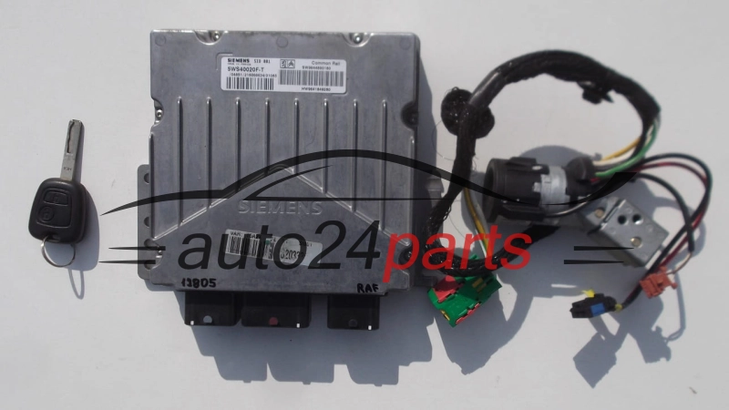 KOMPUTER STEROWNIK SILNIKA CITROEN PEUGEOT 5WS40020F-T, 5WS40020FT, SID801, 9644895180, 9641849280