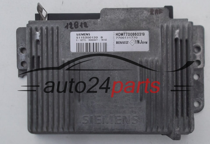 KOMPUTER STEROWNIK SILNIKA RENAULT MEGANE 1.6 SIEMENS S115300120 B, S115300120B, 7700860319, HOM7700860319