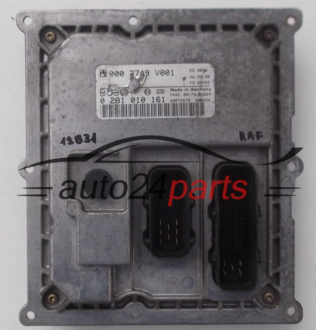 KOMPUTER STEROWNIK SILNIKA SMART 0.8 CDI BOSCH 0 281 010 161, 0281010161, 000 2749 V001, 0002749V001, 28RTF097