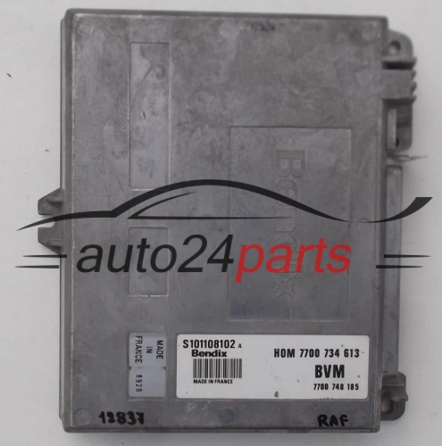 KOMPUTER STEROWNIK SILNIKA RENAULT S101108102A, 7700734613