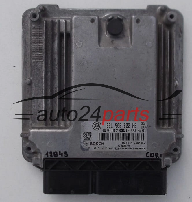 Sterownik silnika SKODA OCTAVIA 2.0 TDI 03L906022HE 03L906022GA BOSCH 0281015235 - 12843