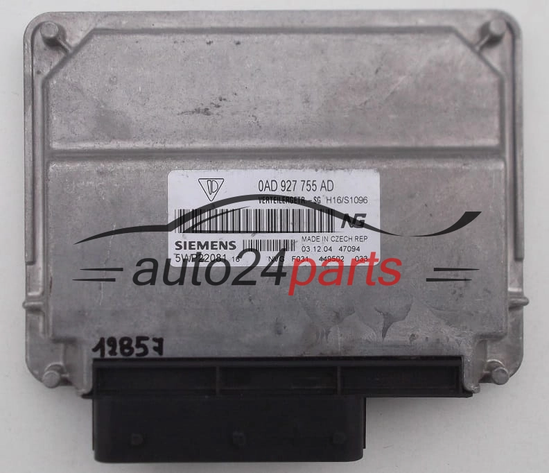 STEROWNIK SKRZYNI AUTOMATYCZNEJ PORSCHE CAYENNE SIEMENS 5WP22081, 0AD 927 755 AD, 0AD927755AD