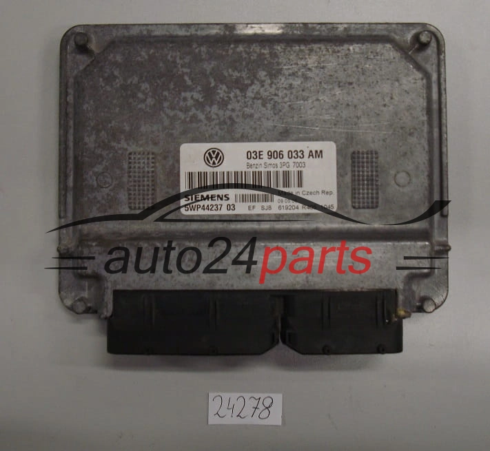 KOMPUTER STEROWNIK SILNIKA SEAT IBIZA SIEMENS 5WP44237 03, 5WP4423703, 03E 906 033 AM, 03E906033AM