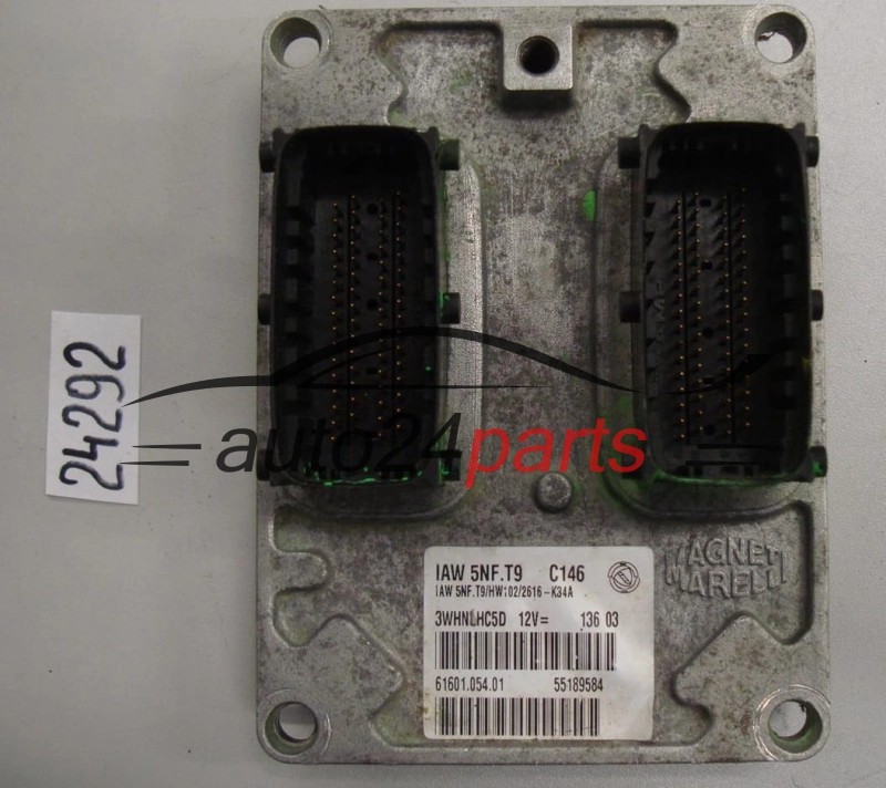 KOMPUTER STEROWNIK SILNIKA FIAT STILO 1.6 Magneti Marelli IAW 5NF.T9, IAW5NFT9, 55189584