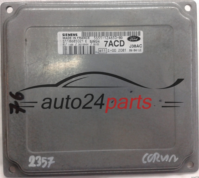 ECU CENTRALITA DE MOTOR FORD KA 1.3 5S51-12A650-BD