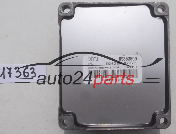  KOMPUTER STEROWNIK SILNIKA OPEL ASTRA G CORSA C ZAFIRA A 1.4 Z14XE 1.6 Z16XE 09353509 DRTJ 9391340, 6235008