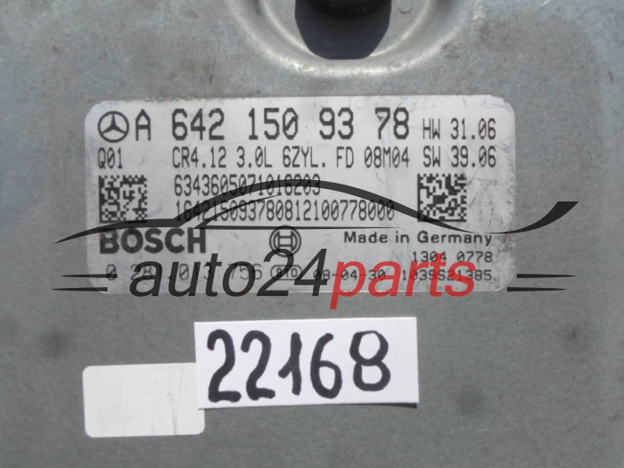 MOTORSTEUERGERÄT ECU STEUERGERAT MERCEDES W164 3.0 CDI BOSCH 0 281 013 756, 0281013756, A 642 150 93 78, A6421509378, CR4.12 