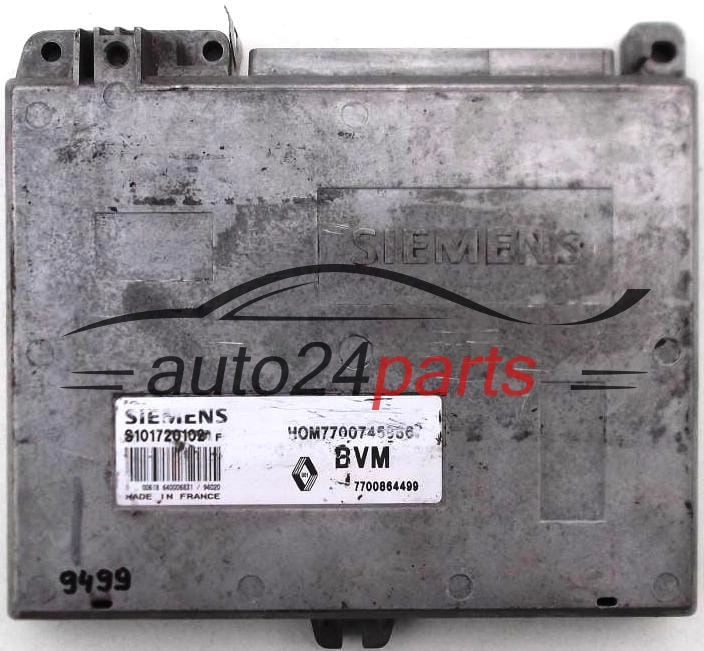 KOMPUTER STEROWNIK SILNIKA RENAULT, SIEMENS S101720102 F, S101720102F, HOM7700745986, 7700745986 