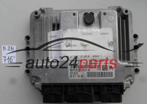 CITROEN PEUGEOT 1.6 HDI BOSCH 0 281 011 863, 0281011863, 96 617 733 80, 9661773380, 9653958980, EDC16C34 