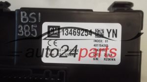 SKRZYNKA ELEKTRYCZNA PRZEKAŻNIKÓW I BEZPIECZNIKÓW MODUŁ NADWOZIA CENTRALKA KOMFORTU BSI OPEL MERIVA 13469254, 401154265, 28437303