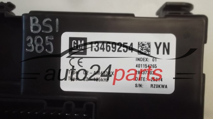 SKRZYNKA ELEKTRYCZNA PRZEKAŻNIKÓW I BEZPIECZNIKÓW MODUŁ NADWOZIA CENTRALKA KOMFORTU BSI OPEL MERIVA 13469254, 401154265, 28437303