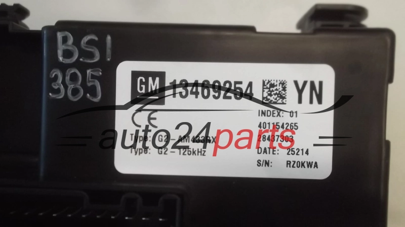 SKRZYNKA ELEKTRYCZNA PRZEKAŻNIKÓW I BEZPIECZNIKÓW MODUŁ NADWOZIA CENTRALKA KOMFORTU BSI OPEL MERIVA 13469254, 401154265, 28437303