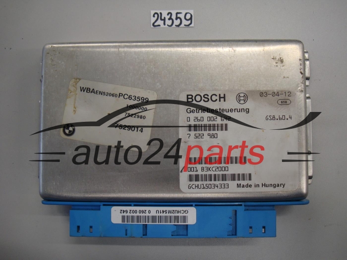 STEROWNIK SKRZYNI AUTOMATYCZNEJ BMW E39 E46 325 BOSCH 0 260 002 642, 0260002642, 7 522 980, 7522980