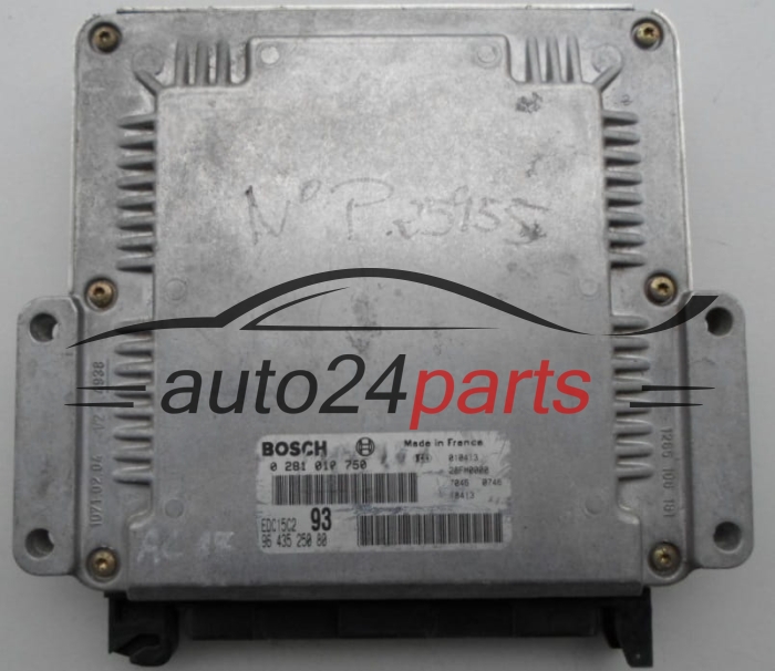 MOTORSTEUERGERÄT ECU STEUERGERÄT  CITROEN PEUGEOT 2.0 HDI BOSCH 0 281 010 750, 96 435 250 80