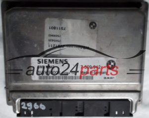 ECU CENTRALITA DE MOTOR BMW E46 320 330 5 E39 520 525 530 SIEMENS 5WK90008, 7509942, DME7509942, 7 509 942 DME MS43