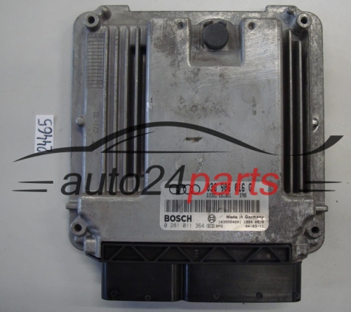 KOMPUTER STEROWNIK SILNIKA AUDI A3 2.0 TDI BKD 03G906016G, 03G 906 016 G, BOSCH 0281011364, 0 281 011 364