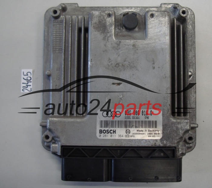 KOMPUTER STEROWNIK SILNIKA AUDI A3 2.0 TDI BKD 03G906016G, 03G 906 016 G, BOSCH 0281011364, 0 281 011 364
