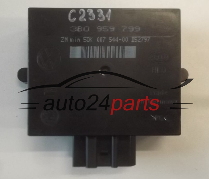 CENTRALKA MODUL STEROWNIK KOMFORTU VOLKSWAGEN SEAT SKODA HELLA 5DK 007 544-00, 5DK00754400, 3B0 959 799, 3B0959799