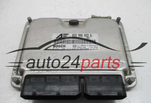 KOMPUTER STEROWNIK SILNIKA VOLKSWAGEN BOSCH 0 261 206 819, 0261206819, 022 906 032 Q, 022906032Q, BENZIN ME7.1
