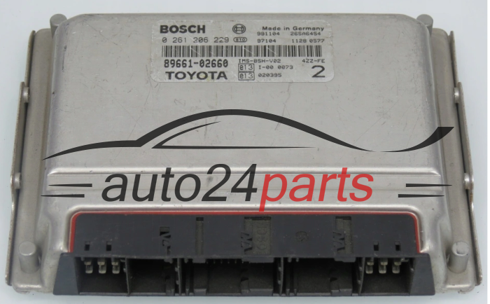 KOMPUTER STEROWNIK SILNIKA TOYOTA COROLLA 1.4 4ZZ-FE 89661-02662 8966102662 BOSCH 0261206229, 0 261 206 229