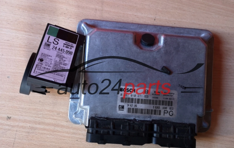 KOMPUTER STEROWNIK SILNIKA OPEL VECTRA 2.2 DTI Y22DTH Y22DTR BOSCH 0281010271, 0 281 010 271, 24417196 PG, 24 417 196 PG