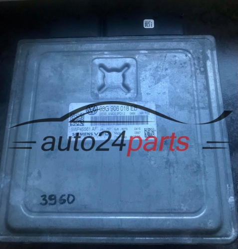 KOMPUTER STEROWNIK SILNIKA SKODA 03G906018EB, 5WP45561 AF, 5WP45561AF, SIMOS PPD1.2