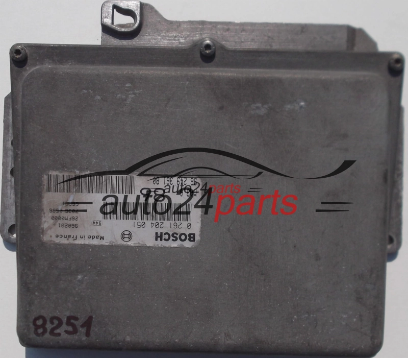 PEUGEOT 106 1.0, BOSCH 0 261 204 051, 0261204051, 96 249 361 80, 9624936180, MA3.0 86