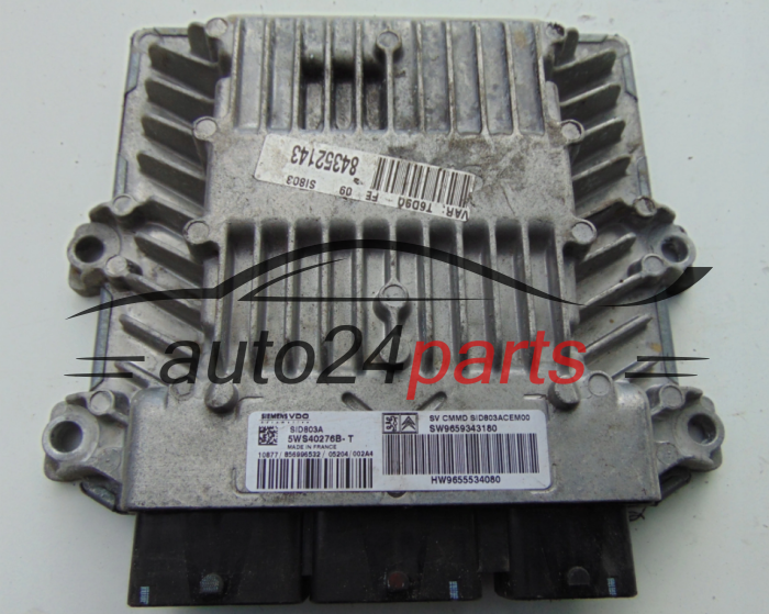 KOMPUTER STEROWNIK SILNIKA CITROEN PEUGEOT 5WS40276B-T, 5WS40276BT, 9659343180, SID803A