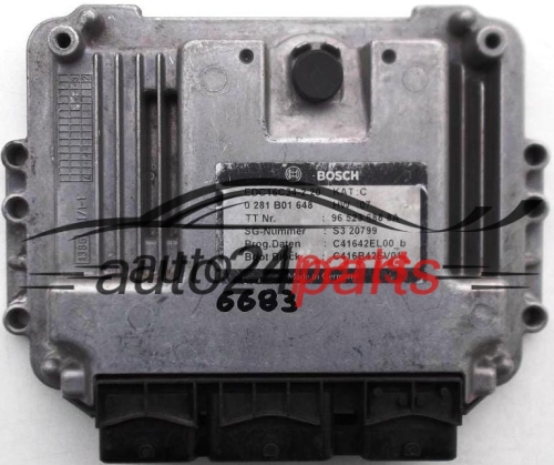 FORD FOCUS 1.6 TDCI BOSCH 0 281 B01 648, 0281B01648, 96 523 688 8A, 965236888A