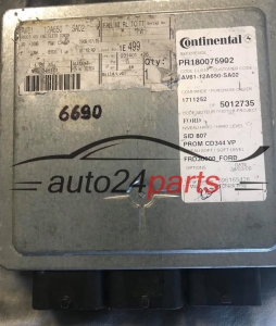 CALCULATEUR MOTEUR FORD AV61-12A650-SA02, AV6112A650SA02, 5012735, SID 807, PR180075902