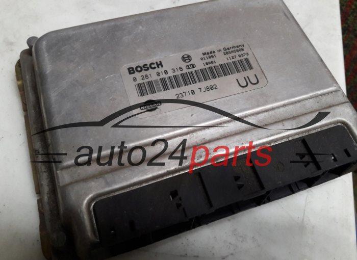 KOMPUTER STEROWNIK SILNIKA NISSAN PRIMERA 2.0 TDI BOSCH 0 281 010 316, 0281010316, 23710 7J802 UU, 237107J802