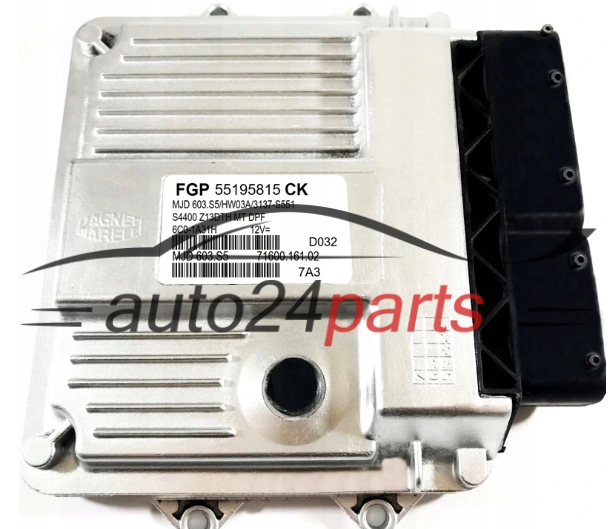 KOMPUTER STEROWNIK SILNIKA OPEL CORSA D, FIAT 1.3 JTD MAGNETI MARELLI   MJD603S05  FGP55195815CK  55195815CK  7160016102