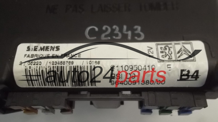 BSI PEUGEOT 406 2.0 HDI SIEMENS S110950410 B, S110950410B, 9640091380