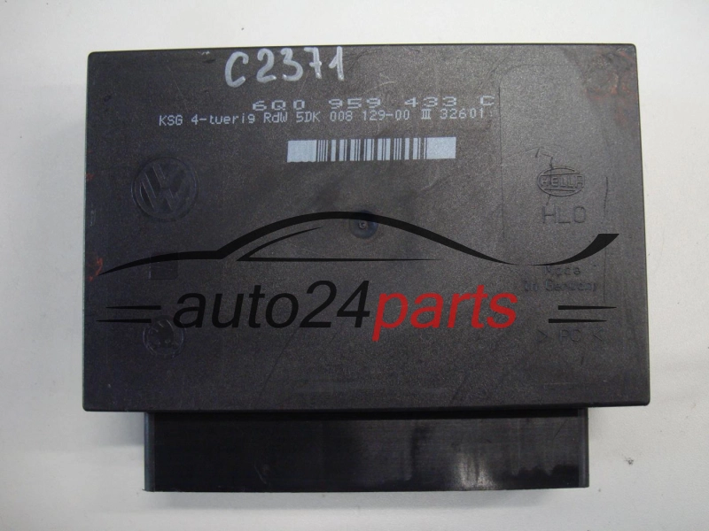 CENTRALKA MODUL KOMFORTU VW VOLKSWAGEN POLO, SKODA, HELLA 6Q0 959 433 C, 6Q0959433C, 5DK00812900, 5DK 008 129-00