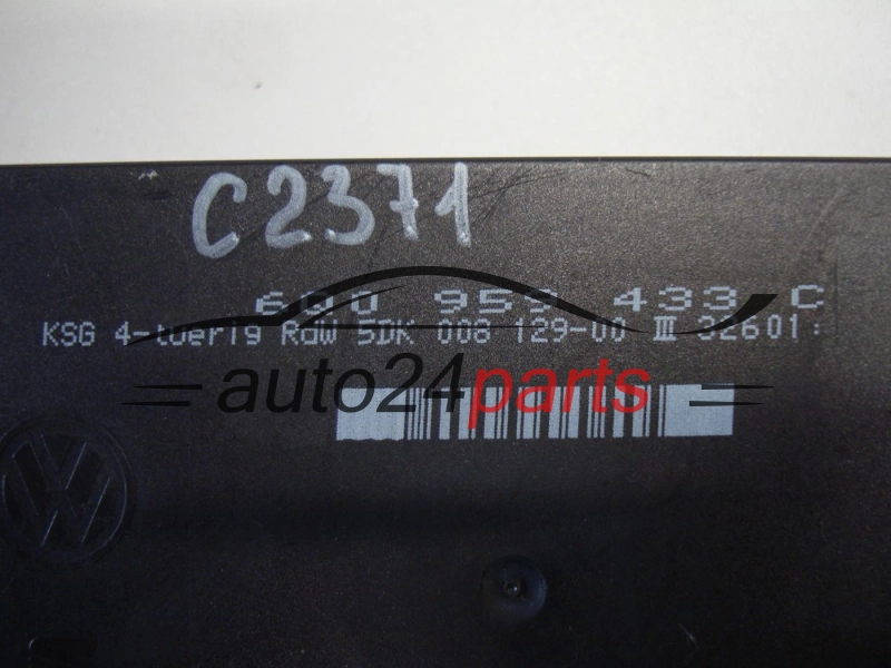 CENTRALKA MODUL KOMFORTU VW VOLKSWAGEN POLO, SKODA, HELLA 6Q0 959 433 C, 6Q0959433C, 5DK00812900, 5DK 008 129-00