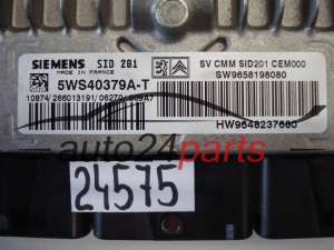 KOMPUTER STEROWNIK SILNIKA CITROEN C6, PEUGEOT 407/607 2.7 HDI, 5WS40379A-T, 5WS40379AT, SW9658198080, HW9648237680